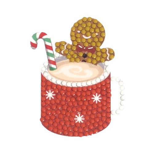 Craft Buddy - Crystal Art Motif - 9 x 9cm - Gingerbread Latte