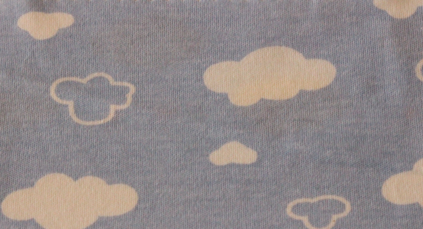 Blue Clouds - 2 way stretch 100% Cotton Jersey - You’ve Got Me In Stitches