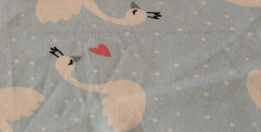 Blue Swans - 2 way stretch 100% Cotton Jersey - You’ve Got Me In Stitches