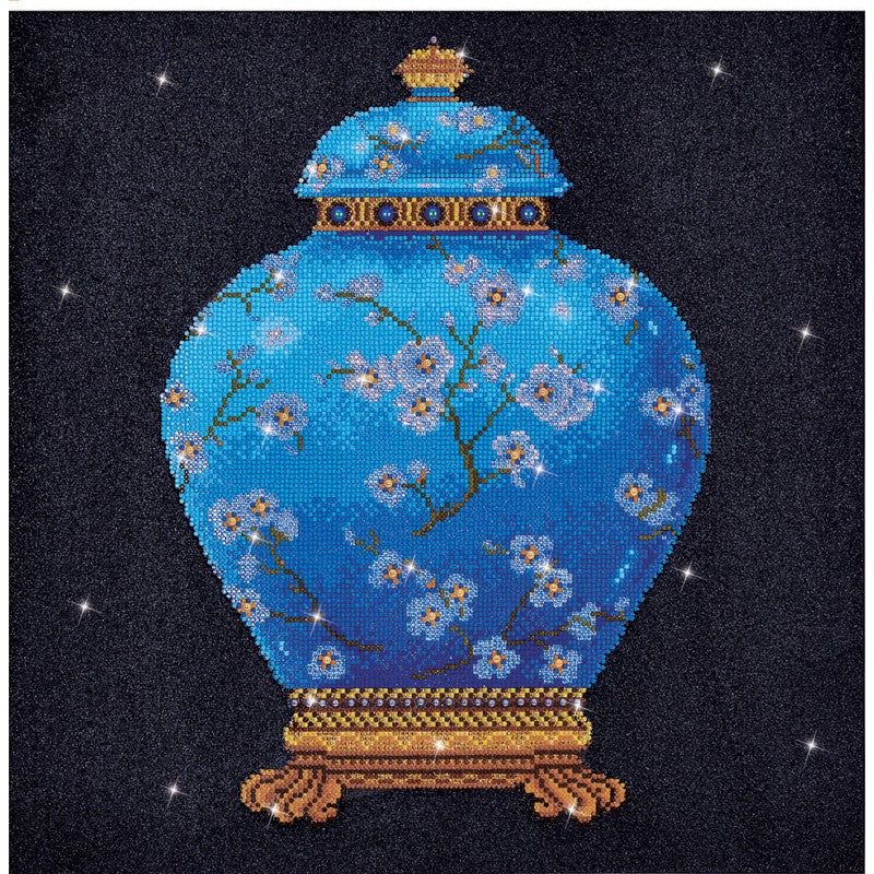 Diamond Dotz - Blue Vase - 52 x 52cm - You’ve Got Me In Stitches