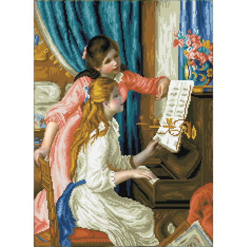 Diamond Dotz - Girls at the Piano - (Renoir) - 48 x 66cm - You’ve Got Me In Stitches