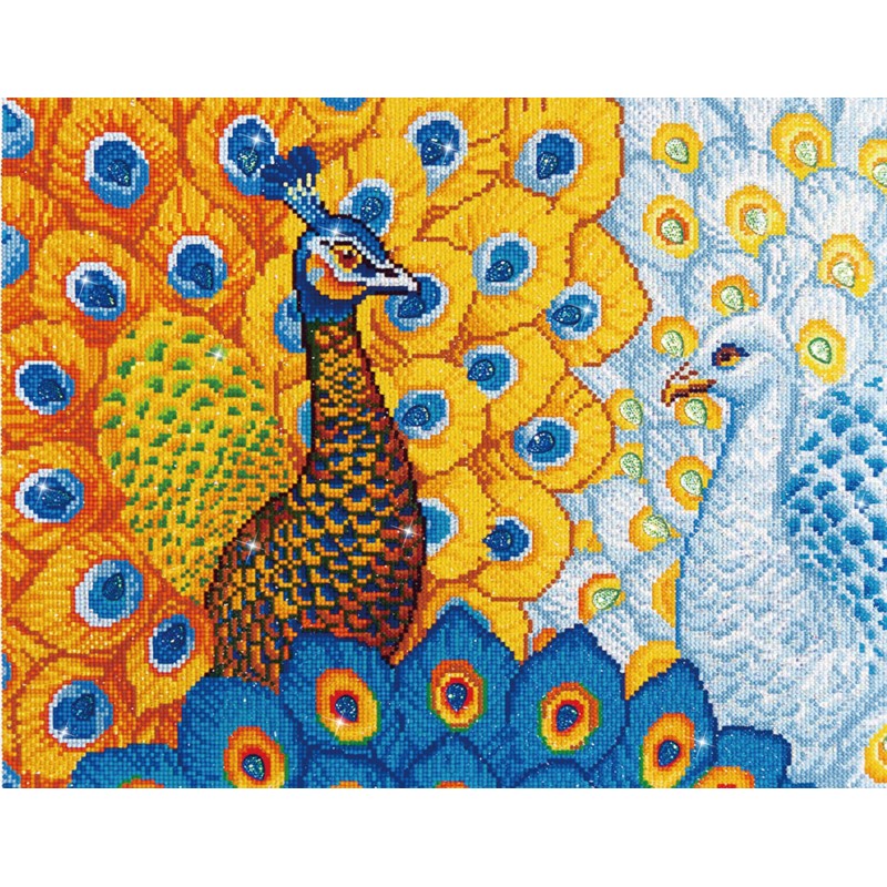 Diamond Dotz - Romantic Peacocks - 57 x 49cm - You’ve Got Me In Stitches