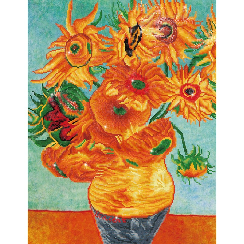 Diamond Dotz - Sunflowers (Van Gogh) - 55.9 x 71.12cm - You’ve Got Me In Stitches