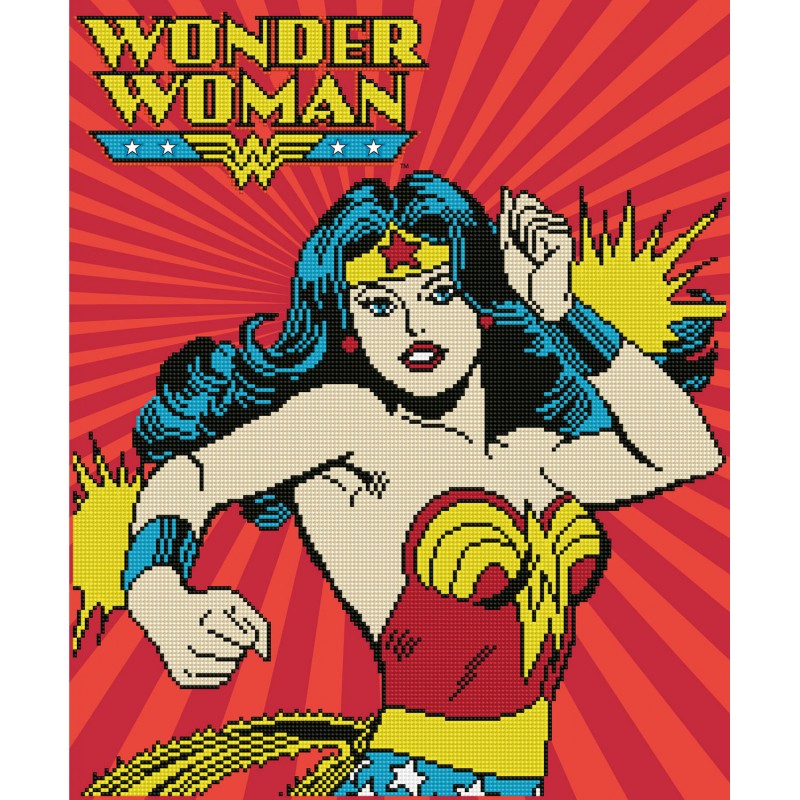 Diamond Dotz - Warner Bros DC Comics - Wonder Woman - 47 x 57cm - You’ve Got Me In Stitches