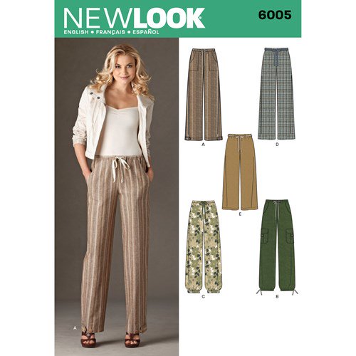 New Look Sewing Pattern 6005 N6005 Misses' Pants - You’ve Got Me In Stitches