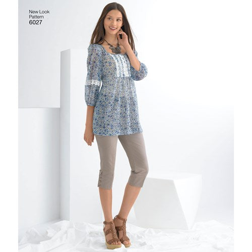 New Look Sewing Pattern 6027 N6027 Misses' Tunic or Tops - You’ve Got Me In Stitches
