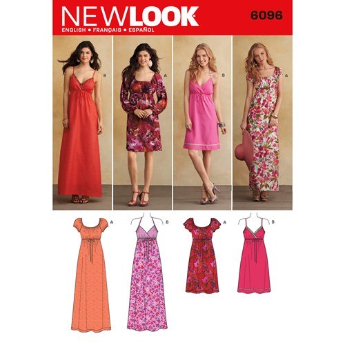 New Look Sewing Pattern 6096 N6096 Misses' Dresses - You’ve Got Me In Stitches