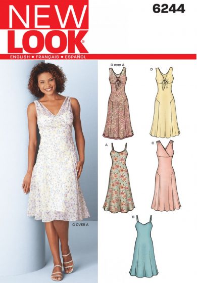 New Look Sewing Pattern 6244 N6244 Misses Dress and Slip Dress - You’ve Got Me In Stitches