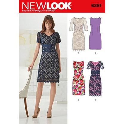New Look Sewing Pattern 6261 N6261 Misses' Dress with Neckline Variations - You’ve Got Me In Stitches