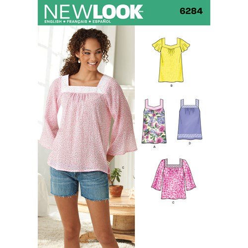 New Look Sewing Pattern 6284 N6284 Misses' Pullover Top in Two Lengths - You’ve Got Me In Stitches