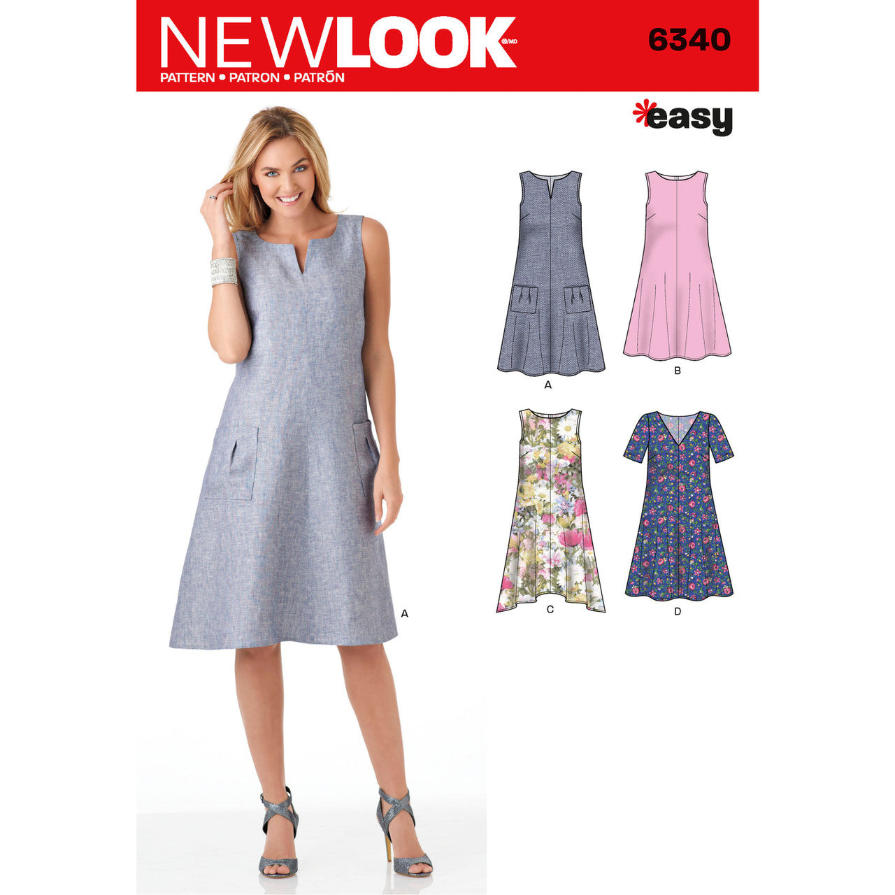 New Look Sewing Pattern 6340 N6340 Misses' Easy Dresses - You’ve Got Me In Stitches