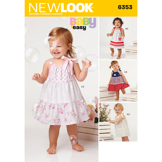 New Look Sewing Pattern 6353 Babies' Dresses and Undershorts - You’ve Got Me In Stitches