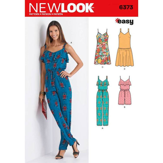 New Look Sewing Pattern 6373 N6373 Misses' Jumpsuit, Romper & Dresses - You’ve Got Me In Stitches