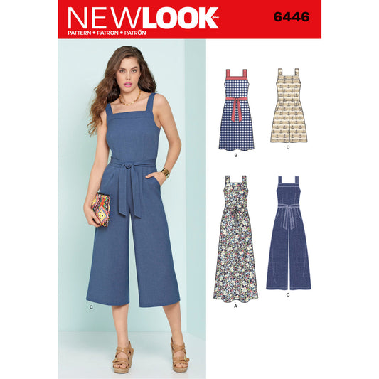 New Look Sewing Pattern 6446 Misses' Jumpsuits and Dresses - You’ve Got Me In Stitches