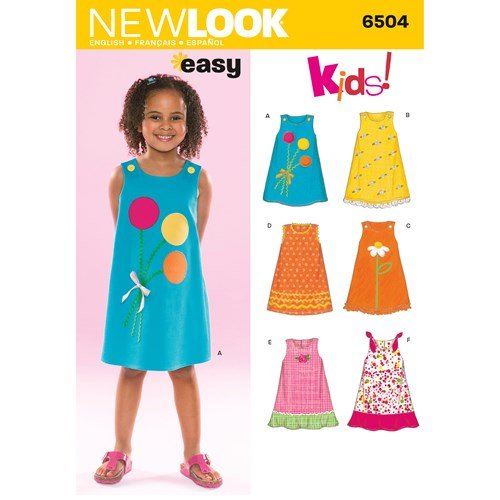 New Look Sewing Pattern 6504 N6504 Child Dresses - You’ve Got Me In Stitches