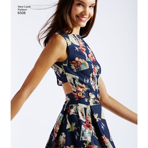 New Look Sewing Pattern 6508 N6508 Misses' Dress with Open or Closed Back Variations - You’ve Got Me In Stitches