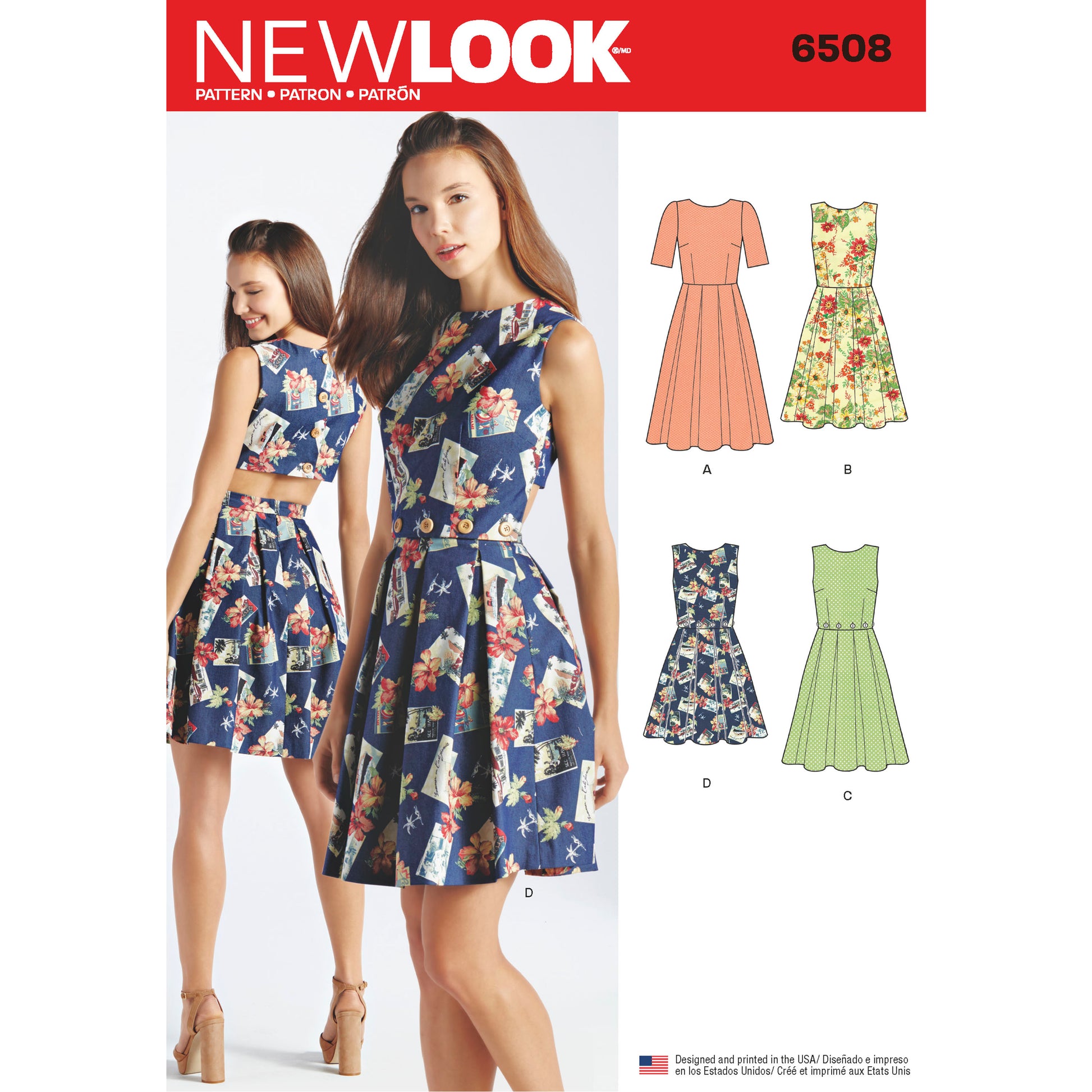 New Look Sewing Pattern 6508 N6508 Misses' Dress with Open or Closed Back Variations - You’ve Got Me In Stitches