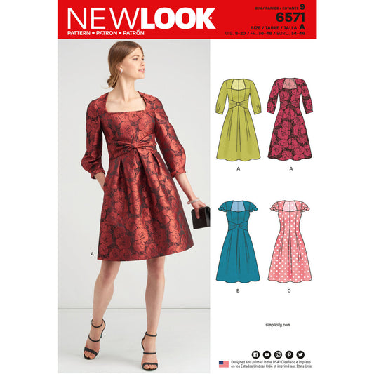 New Look Sewing Pattern 6571 Misses' Dresses - You’ve Got Me In Stitches