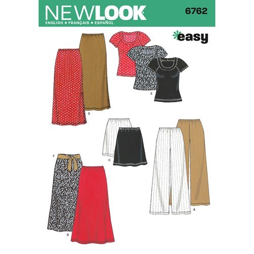 New Look Sewing Pattern 6762 N6762 Misses' Separates - You’ve Got Me In Stitches