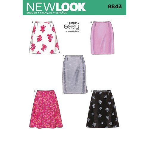New Look Sewing Pattern 6843 N6843 Misses' Skirts - You’ve Got Me In Stitches