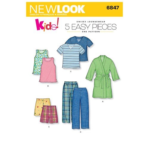 New Look Sewing Pattern 6847 N6847 Child's Loungewear - You’ve Got Me In Stitches