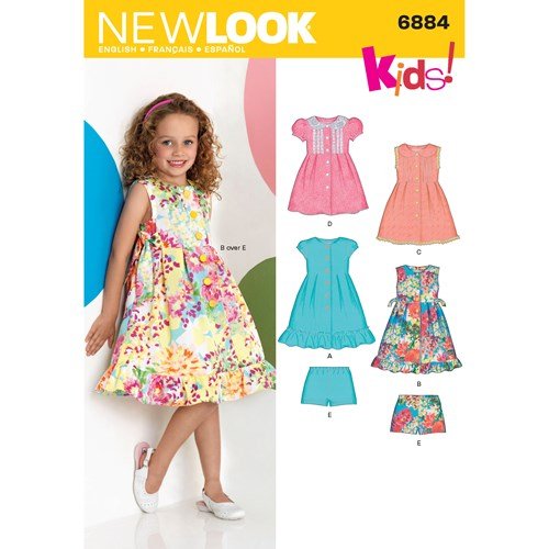 New Look Sewing Pattern 6884 N6884 Child's Dresses - You’ve Got Me In Stitches