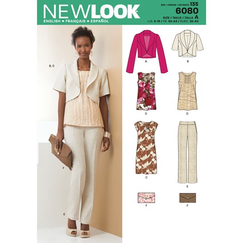 New Look Sewing Pattern N6080 6080 Misses' Sportswear - You’ve Got Me In Stitches