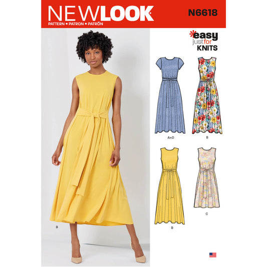 New Look Sewing Pattern N6618 Misses' Dresses In Two Lengths - You’ve Got Me In Stitches