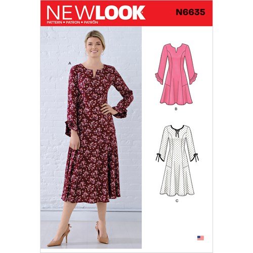 New Look Sewing Pattern N6635 6635 Misses' Princess Seamed Dresses - You’ve Got Me In Stitches