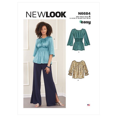 New Look Sewing Pattern N6684 6684 Misses' Tops In Two Lengths - You’ve Got Me In Stitches