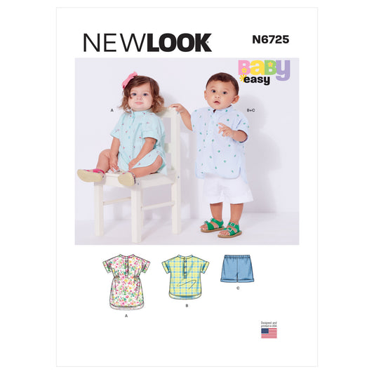 New Look Sewing Pattern N6725 Babies' Separates - You’ve Got Me In Stitches