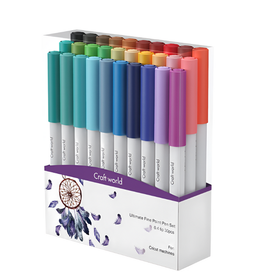 Nicapa - Craft World  - Ultimate Fine Point Pen Set - 0.4mm tip -  30 colours - You’ve Got Me In Stitches