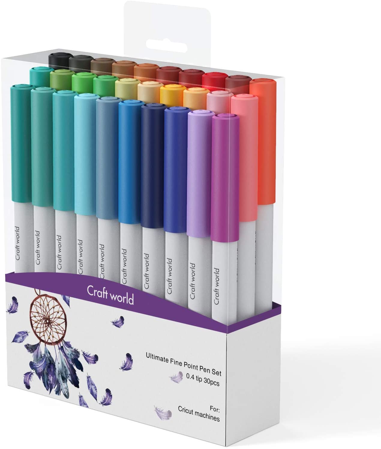 Nicapa - Craft World  - Ultimate Fine Point Pen Set - 0.4mm tip -  30 colours - You’ve Got Me In Stitches