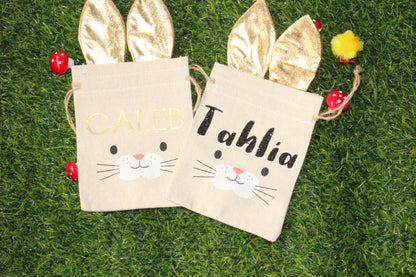 Personalised Happy Easter Hunt Bags - Small - You’ve Got Me In Stitches