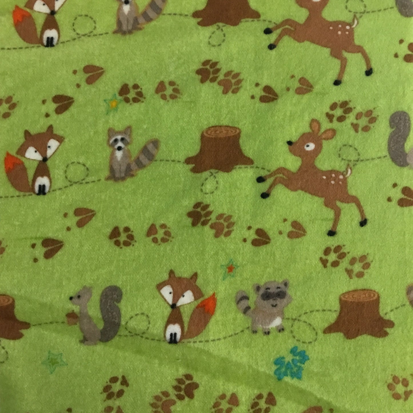 Riley Blake designs - Fox Trails - F2681 - Woodland animals -  100% cotton flannel fabric - You’ve Got Me In Stitches