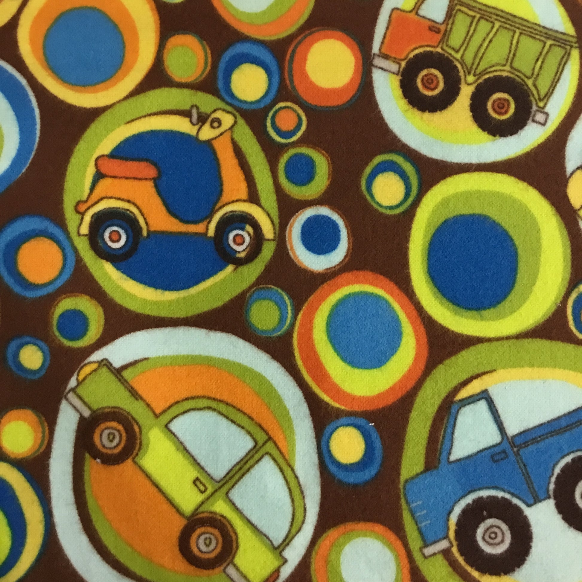 Riley Blake designs - "On The Go" - F3180 - Construction and transport 100% cotton Flannel fabric - You’ve Got Me In Stitches