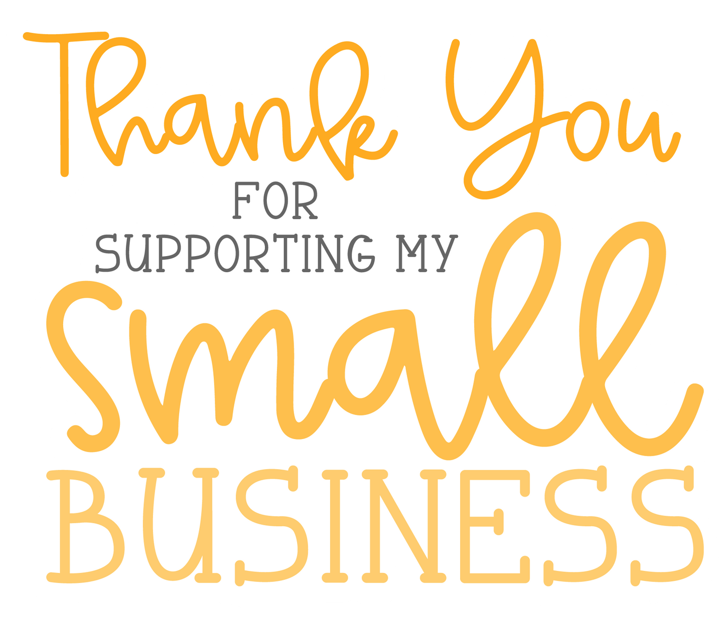 Thankyou For Shopping Small - Business Stickers - A4 - 5 Sheets - You’ve Got Me In Stitches