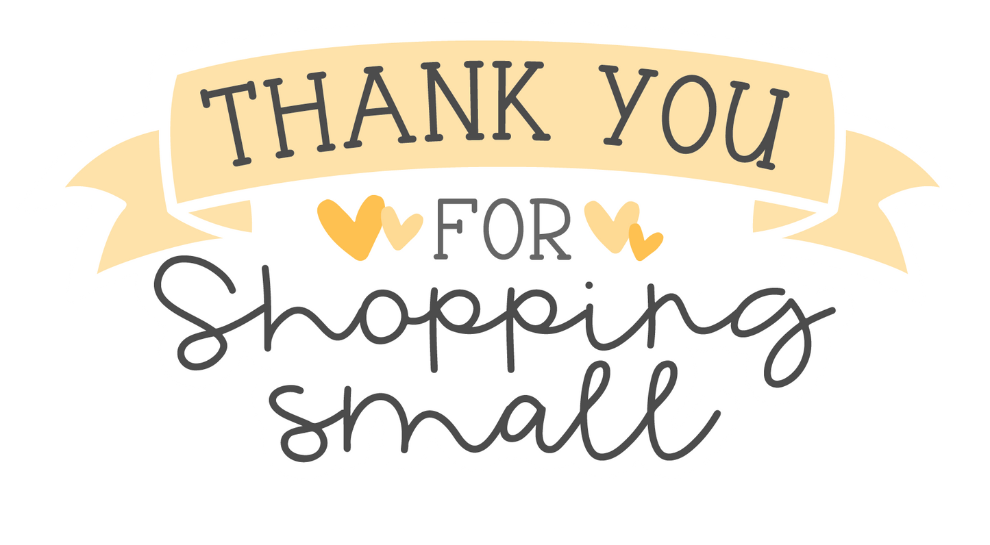 Thankyou For Shopping Small - Business Stickers - A4 - 5 Sheets - You’ve Got Me In Stitches